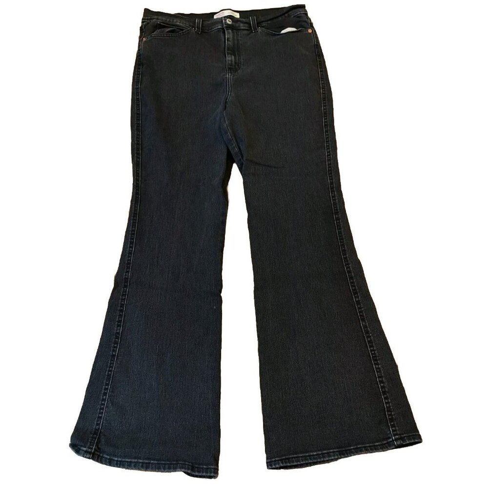 Levi's Jeans Womens 32 Flare Zip Fly Wide Leg Signature Denim High Rise Casual